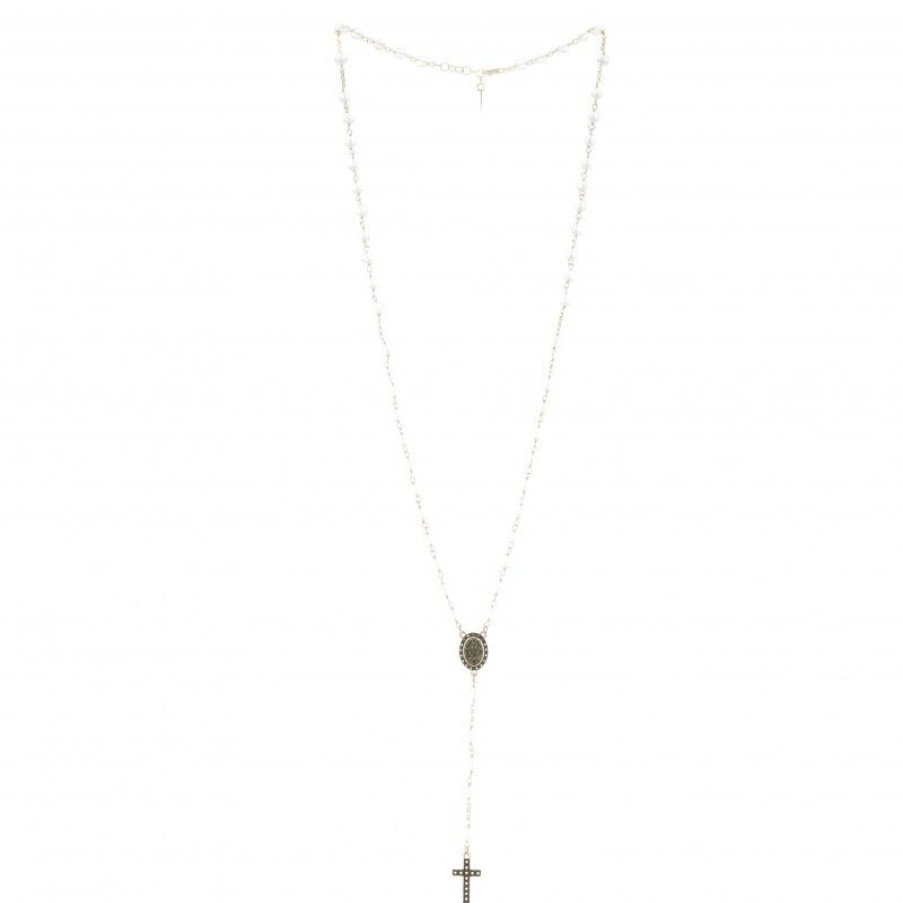 Palais du Rosaire Chapelet Argent | Chapelet Medaille Miraculeuse Et Pierres En Zircon En Argent Dore