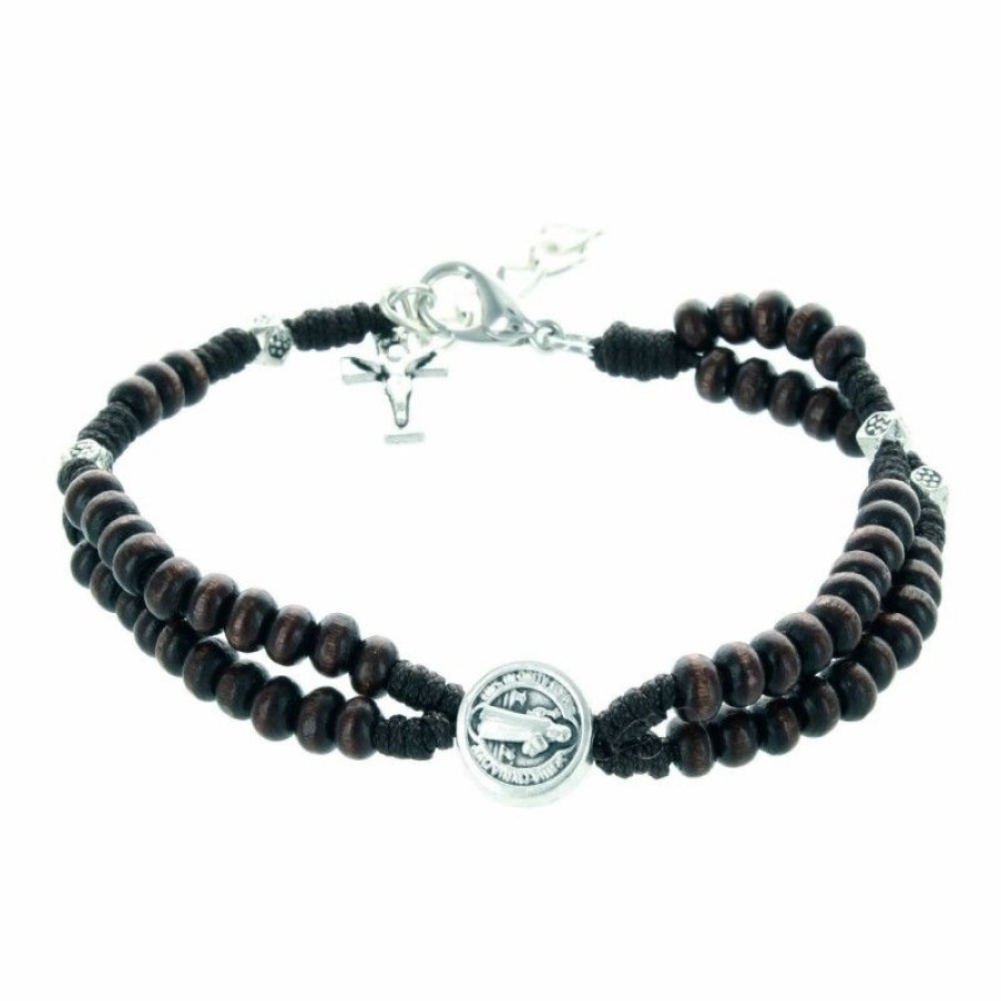 Palais du Rosaire Bracelet Fantaisie | Bracelet De Saint Benoit En Bois