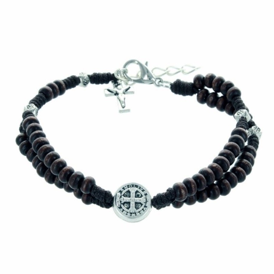 Palais du Rosaire Bracelet Fantaisie | Bracelet De Saint Benoit En Bois