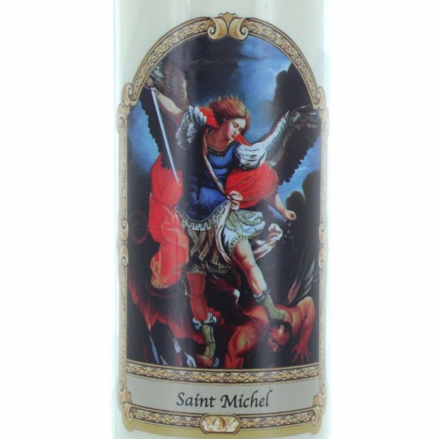 Palais du Rosaire Bougie Neuvaine | Bougie Neuvaine Saint Michel 17,5 Cm