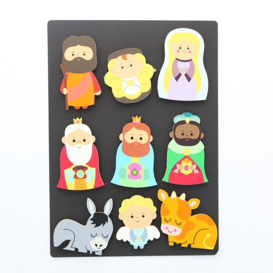 Palais du Rosaire Creche | Magnets Creche De Noel En Bois