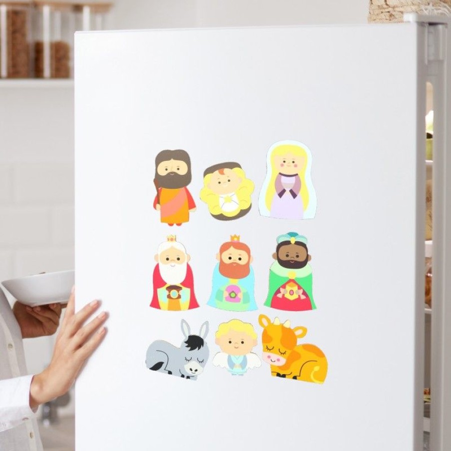 Palais du Rosaire Creche | Magnets Creche De Noel En Bois