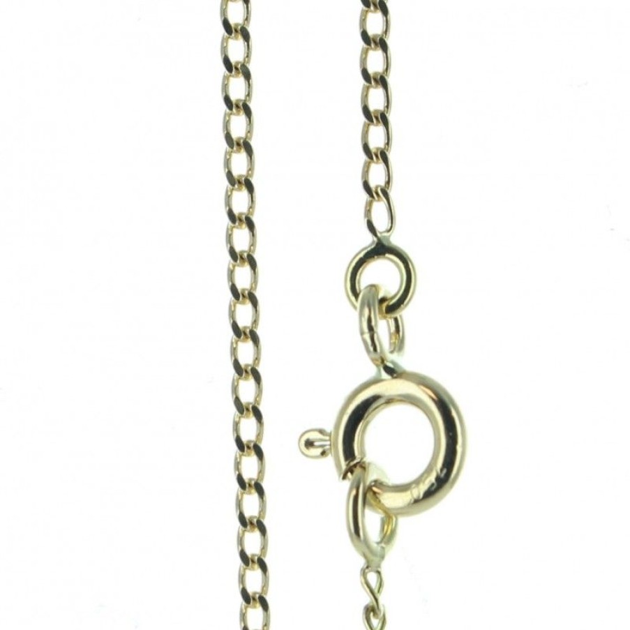 Palais du Rosaire Collier En Or | Chaine En Or Maille Gourmette Diamantee 0.8Mm - 45Cm