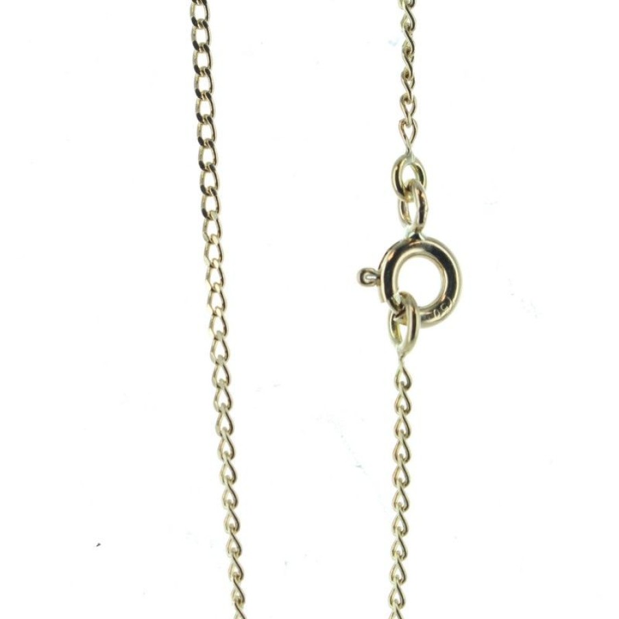 Palais du Rosaire Collier En Or | Chaine En Or Maille Gourmette Diamantee 0.8Mm - 45Cm