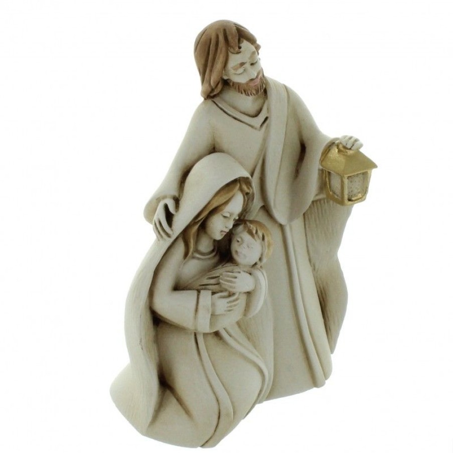 Palais du Rosaire Statue De La Sainte Famille | Statue De La Sainte Famille En Resine Patinee 9,5Cm