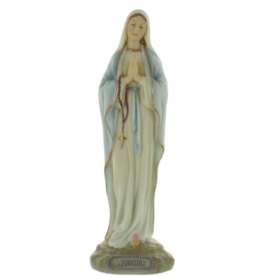 Palais du Rosaire Statue De Notre Dame De Lourdes | Statue Notre Dame De Lourdes En Resine 20Cm