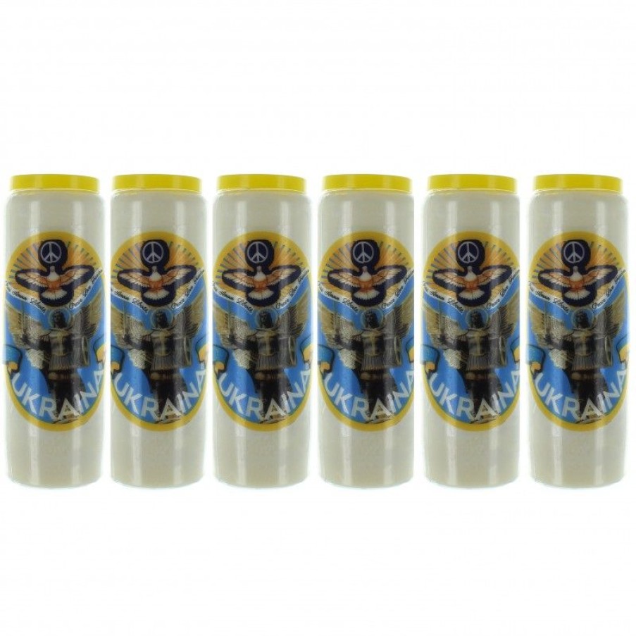 Palais du Rosaire Bougie Neuvaine | Lot De 6 Bougies Neuvaine Union De Prieres Pour La Paix Dans Le Monde