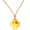 Palais du Rosaire Collier Fantaisie | Collier Fantaisie Lacet Coulissant Et Pendentif Croix Swarovski