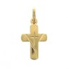 Palais du Rosaire Medaille Et Croix Plaque Or | Pendentif Double Croix Plaque Or 12 Mm