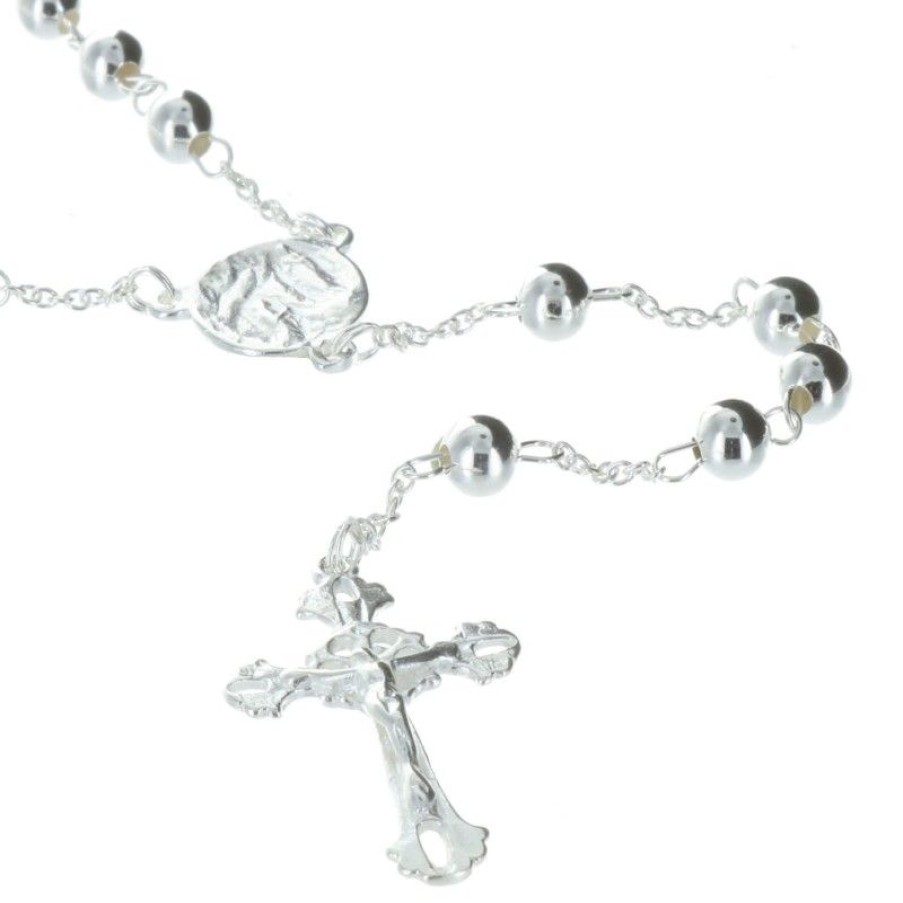 Palais du Rosaire Chapelet Argent | Chapelet De Lourdes En Argent, Grains 5Mm