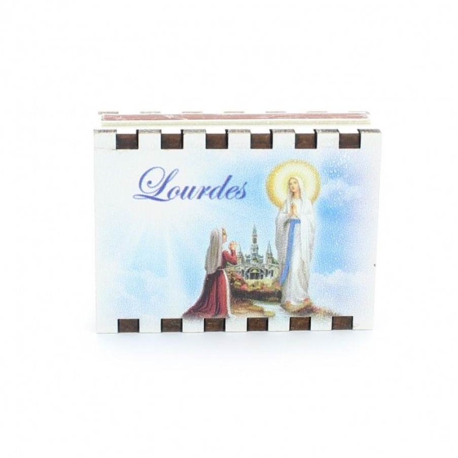 Palais du Rosaire Magnet | Boite D'Allumette Avec Illustration De L'Apparition De Lourdes