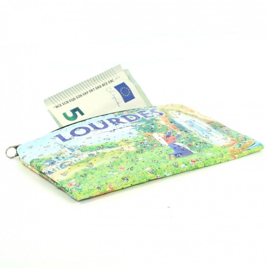 Palais du Rosaire Porte&Feuille | Porte-Monnaie Rectangulaire Strass Lourdes