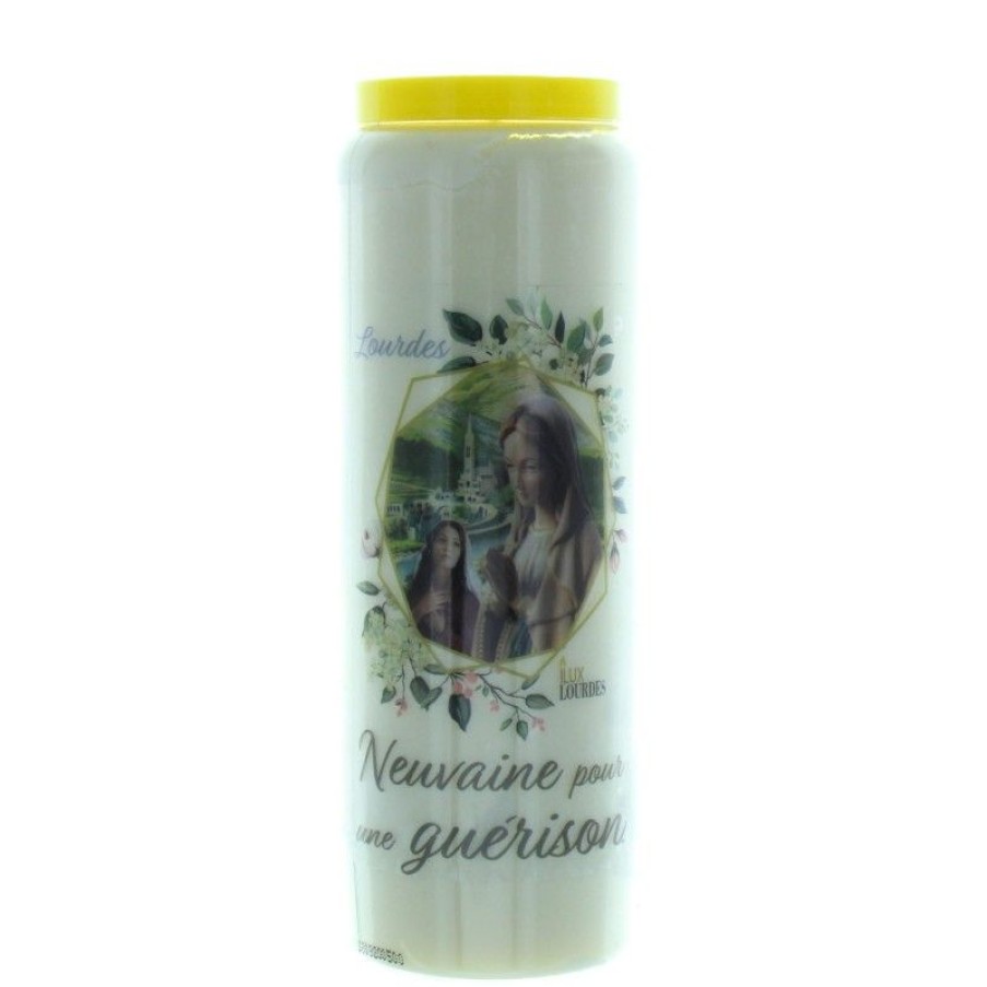 Palais du Rosaire Bougie Neuvaine | Lot De 20 Bougies Neuvaine Pour Une Guerison 17,5Cm