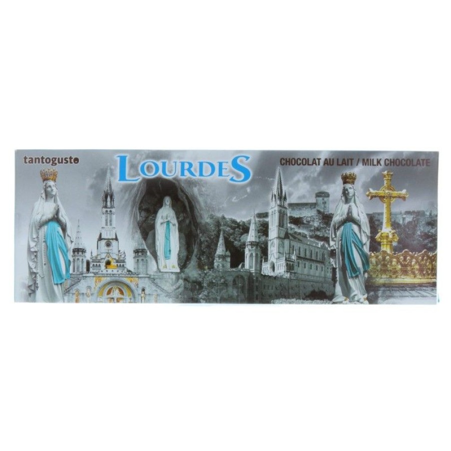 Palais du Rosaire Coffret Gourmand Lourdes | Tablette Chocolat Au Lait 300G Et Image De Lourdes