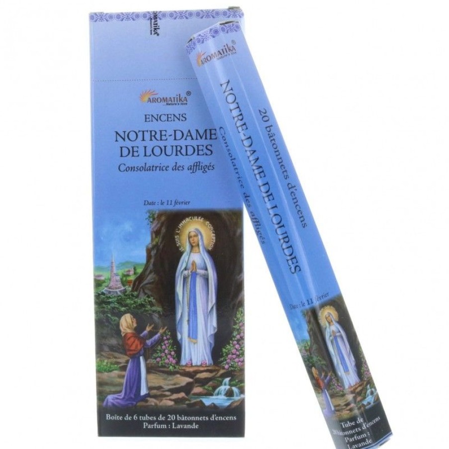 Palais du Rosaire Encens En Batonnets | Encens Religieux Notre Dame De Lourdes 20 Batonnets