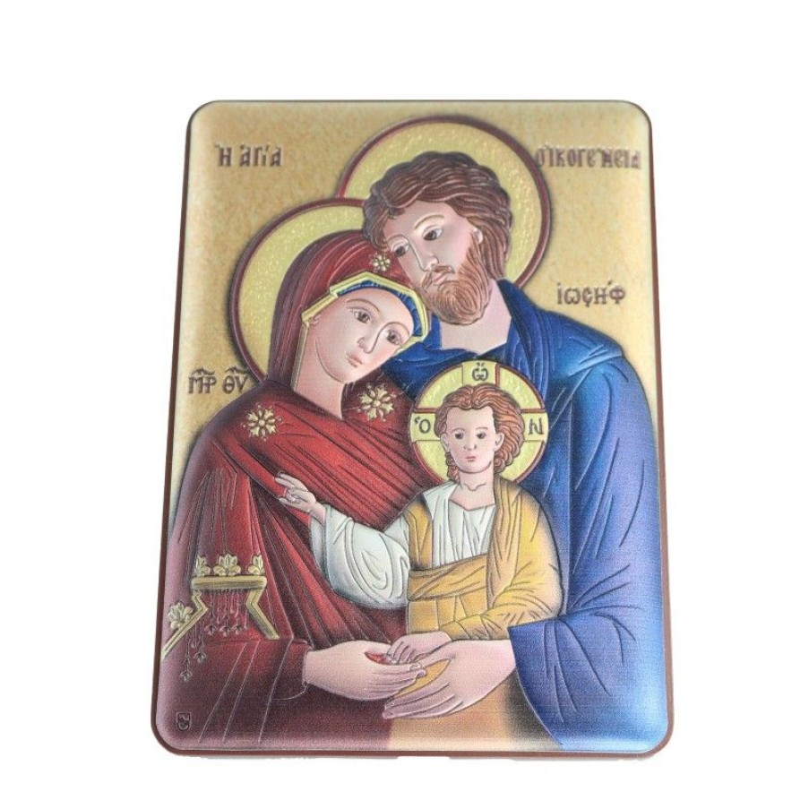 Palais du Rosaire Cadre Religieux | Cadre De La Sainte Famille De 10X14Cm En Bois