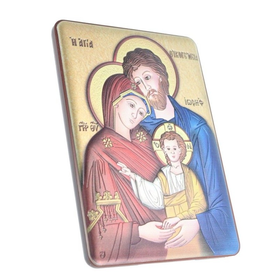 Palais du Rosaire Cadre Religieux | Cadre De La Sainte Famille De 10X14Cm En Bois