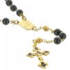 Palais du Rosaire Chapelet Pierre | Chapelet De Lourdes En Hematite Et Paters En Forme De Roses Dorees