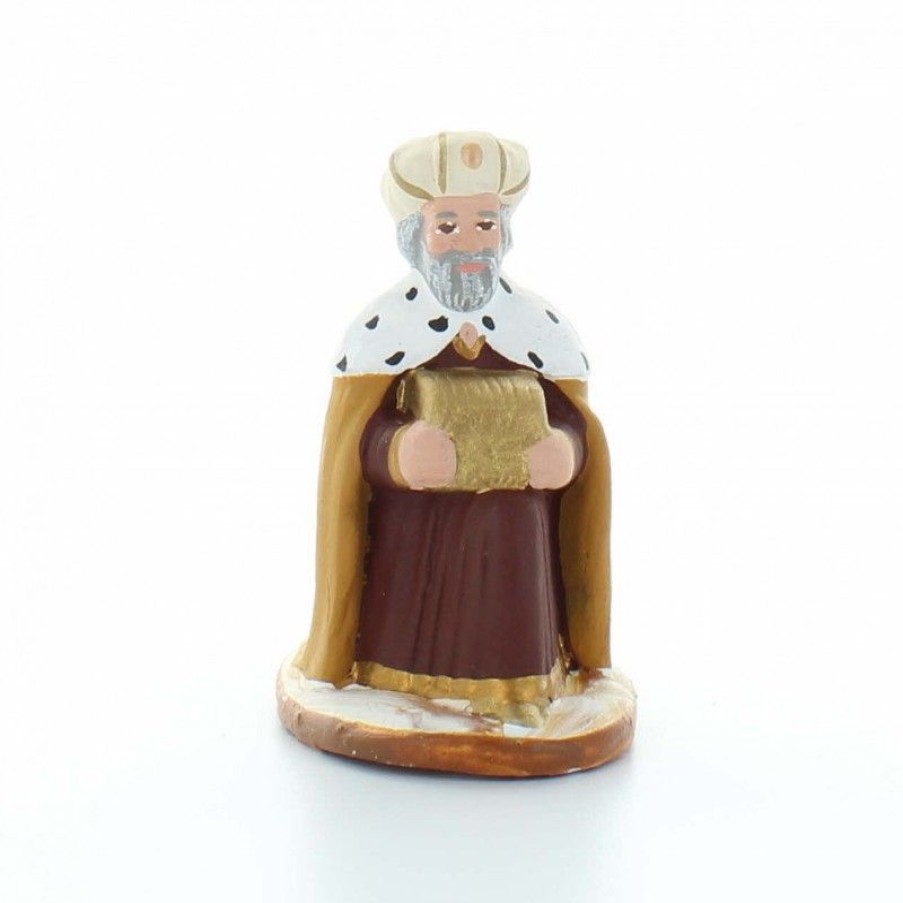 Palais du Rosaire Decoration De Noel | Melchior : Santon De Provence De 7 Cm, Colore A La Main