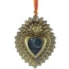 Palais du Rosaire Cadre Religieux | Pendentif Ex-Voto Avec Miroir Dans Le Coeur 16 Cm