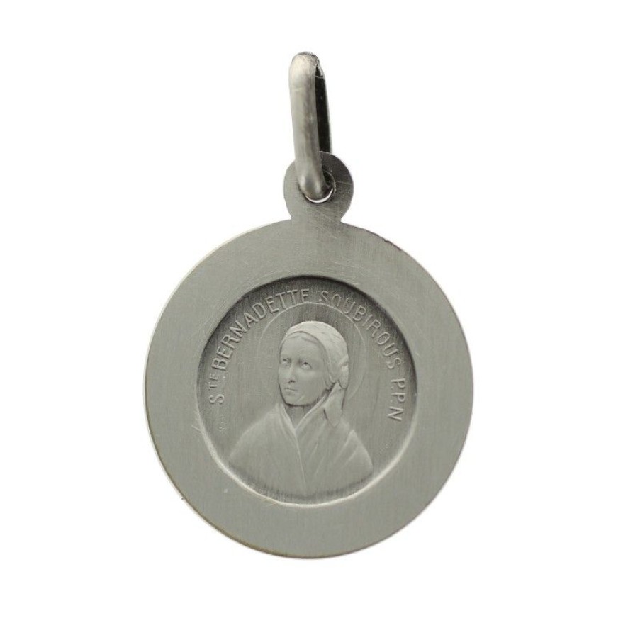 Palais du Rosaire Medaille Et Croix Metal | Medaille Sainte Bernadette 20Mm