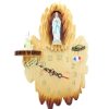 Palais du Rosaire Horloge | Pendule Musicale De L'Apparition De Lourdes En Bois