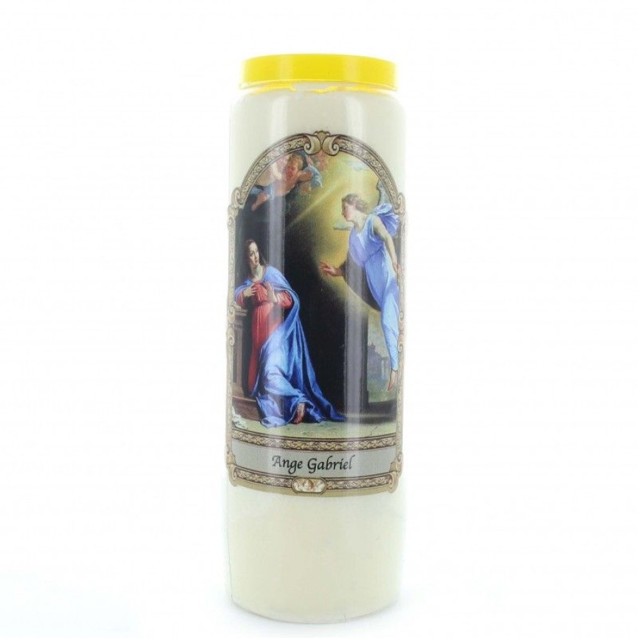 Palais du Rosaire Bougie Neuvaine | Lot De 12 Bougies Neuvaine Ange Gabriel