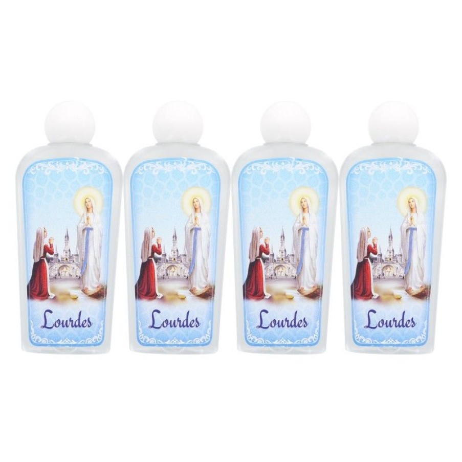 Palais du Rosaire Bouteille Eau De Lourdes | Lot De 4 Flacons De 100 Ml Avec L'Eau De Lourdes