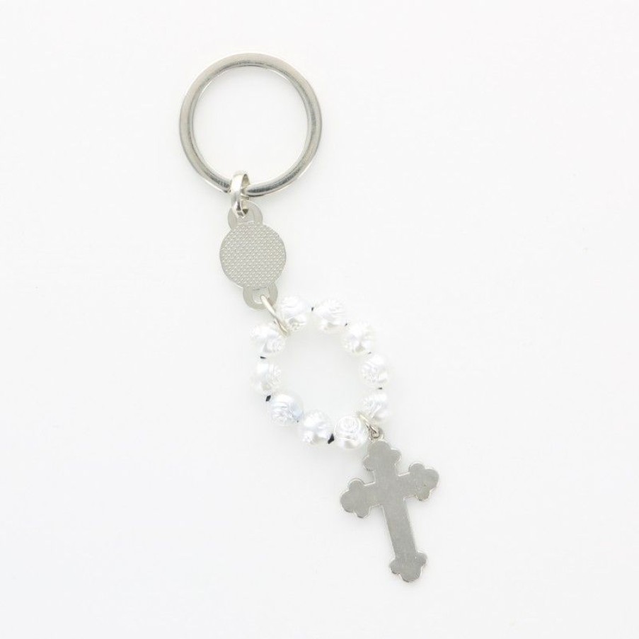 Palais du Rosaire Porte&Cles | Porte-Cle Avec Veritable Dizainier Et Apparition De Lourdes