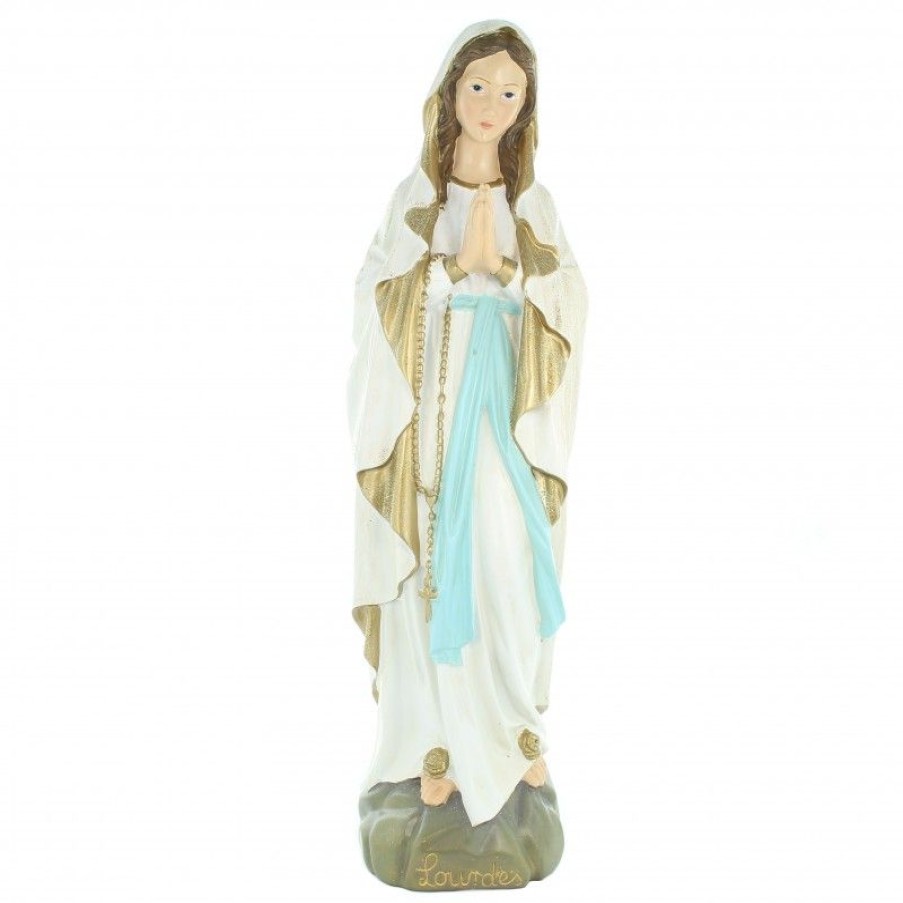 Palais du Rosaire Statue De Notre Dame De Lourdes | Statue Notre Dame De Lourdes A Paillettes 56Cm