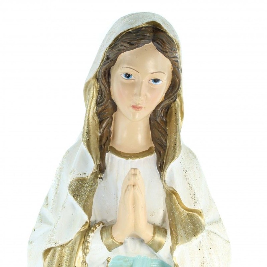Palais du Rosaire Statue De Notre Dame De Lourdes | Statue Notre Dame De Lourdes A Paillettes 56Cm