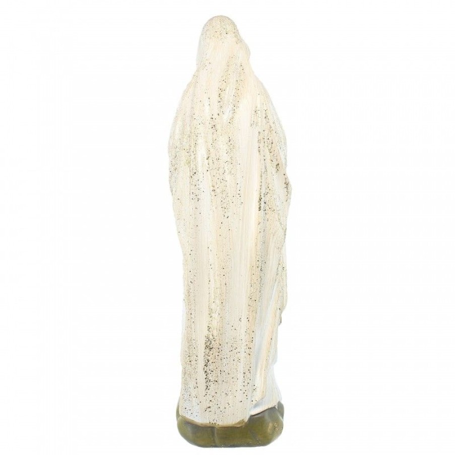 Palais du Rosaire Statue De Notre Dame De Lourdes | Statue Notre Dame De Lourdes A Paillettes En Resine 28Cm
