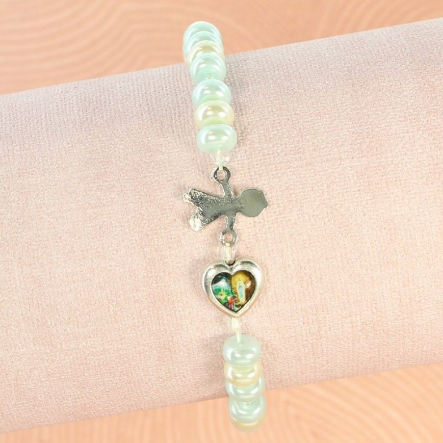 Palais du Rosaire Bracelet Fantaisie | Bracelet Pour Enfant En Perles Nacrees
