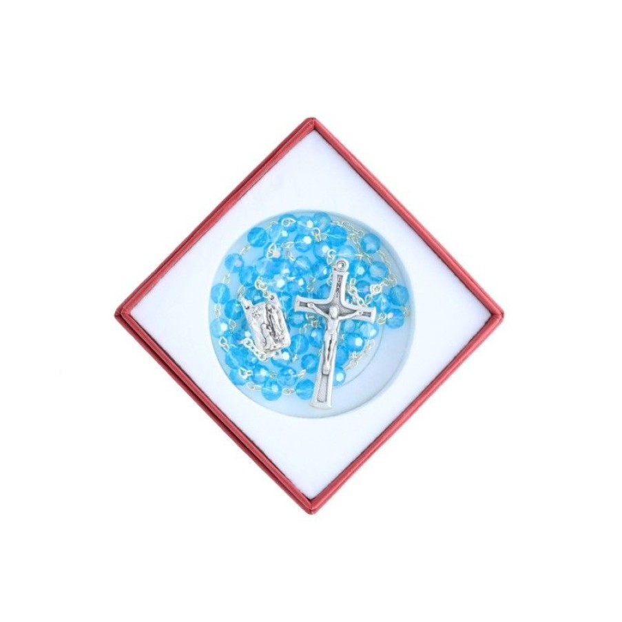 Palais du Rosaire Chapelet Cristal | Chapelet De Lourdes En Cristal Veritable, Coeur Apparition De Lourdes