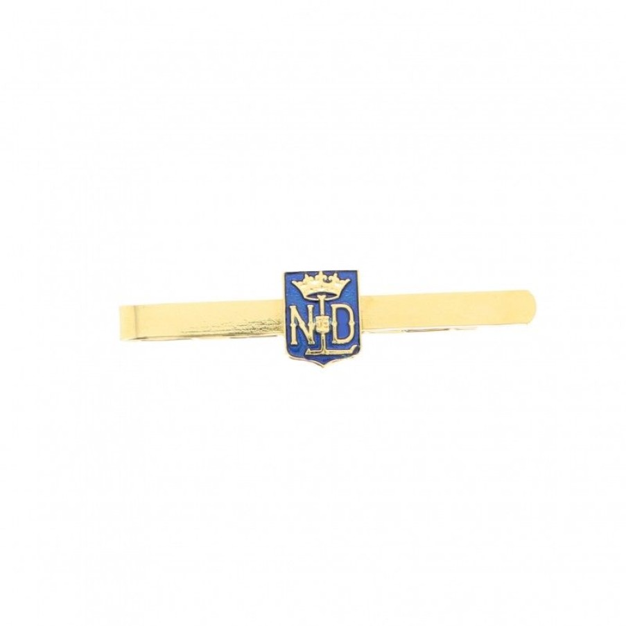 Palais du Rosaire Accessoire | Pince A Cravate Dore Avec Ecusson Notre Dame De Lourdes