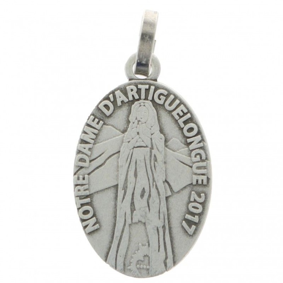 Palais du Rosaire Medaille Et Croix Metal | Medaille Metal Notre-Dame D'Artiguelongue