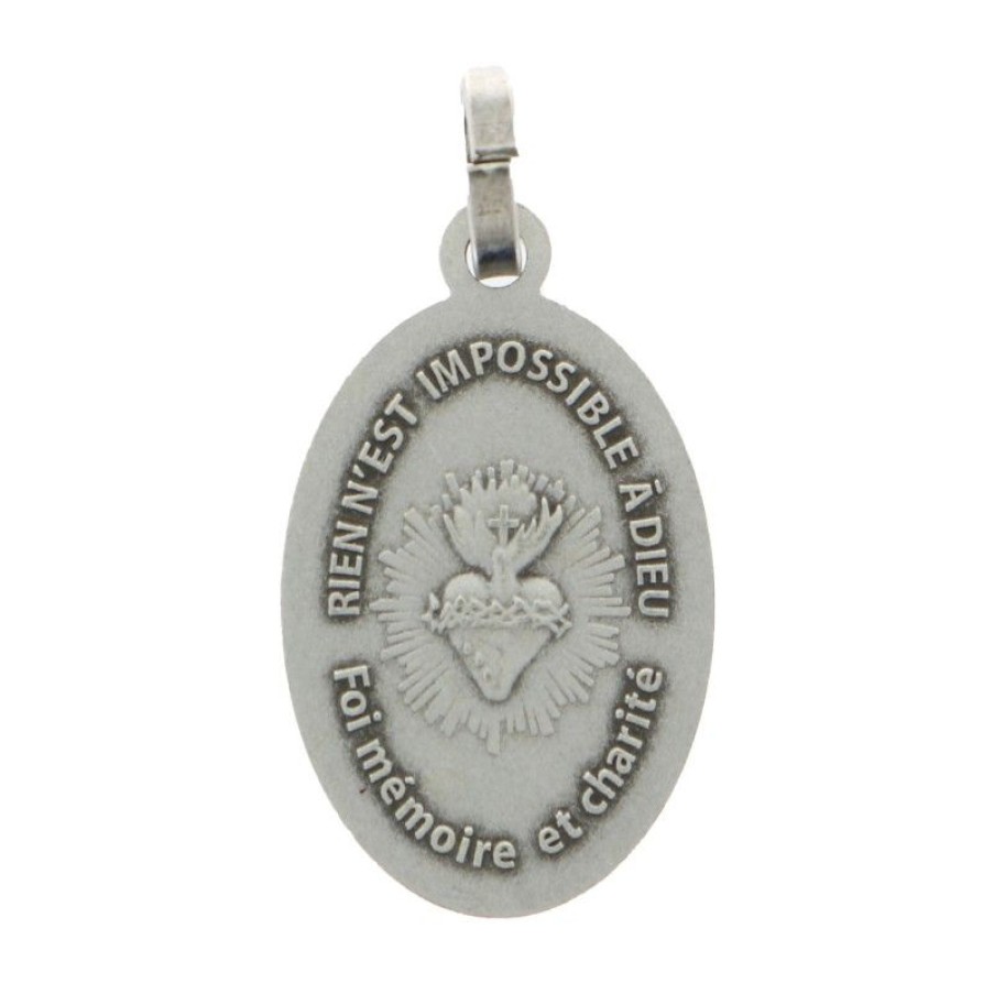 Palais du Rosaire Medaille Et Croix Metal | Medaille Metal Notre-Dame D'Artiguelongue