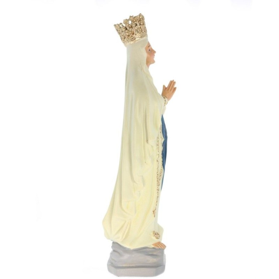 Palais du Rosaire Statue De Notre Dame De Lourdes | Statue De Notre Dame De Lourdes Couronnee En Resine De 25Cm