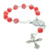 Palais du Rosaire Chapelet Dizainier | Chapelet Dizainier De Lourdes Grains En Forme De Rose Et Coeur Apparition De Lourdes