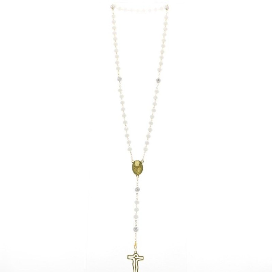 Palais du Rosaire Chapelet Verre | Chapelet Eau De Lourdes Avec Grains En Verre