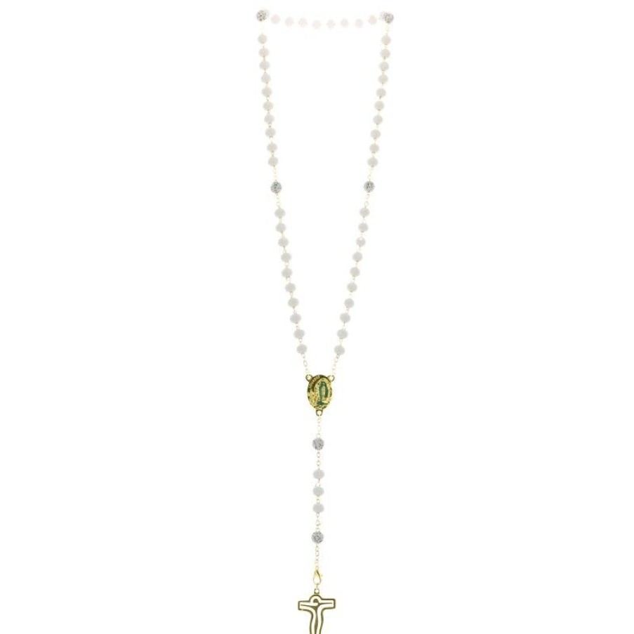 Palais du Rosaire Chapelet Verre | Chapelet Eau De Lourdes Avec Grains En Verre