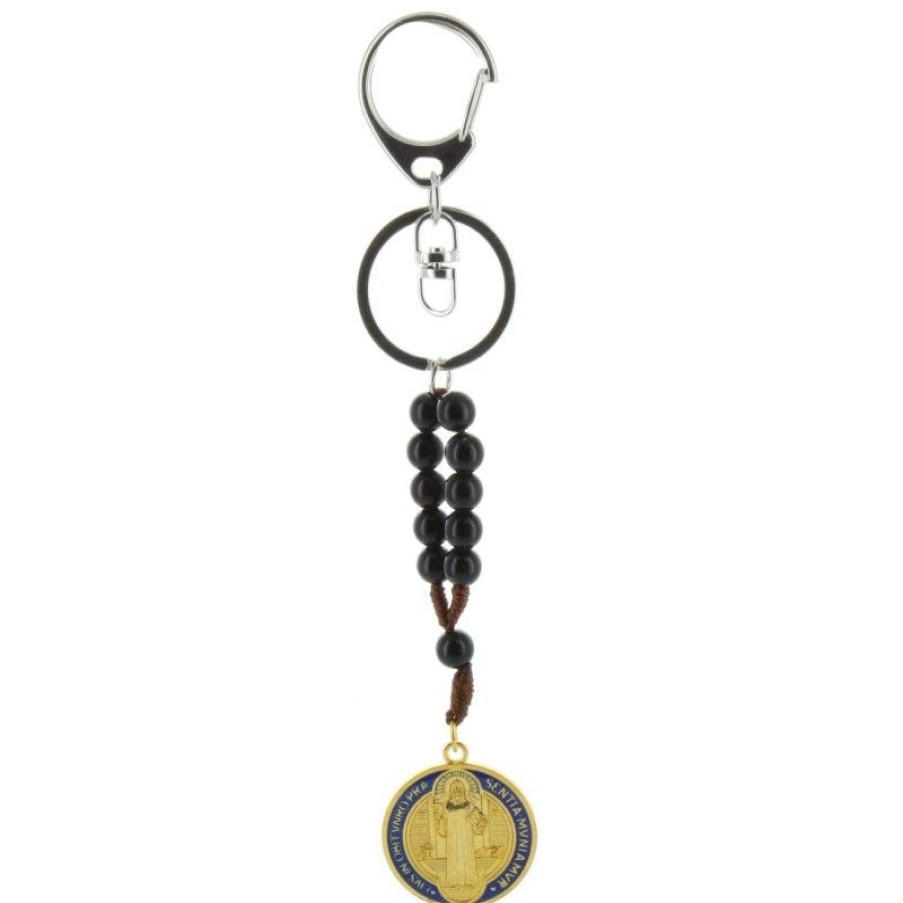 Palais du Rosaire Porte&Cles | Porte-Cles De Saint Benoit Avec Un Dizainier