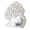 Palais du Rosaire Cadre Religieux | Cadre De Bapteme Avec Coeur Et Arbre De Vie En Argent 14X15Cm