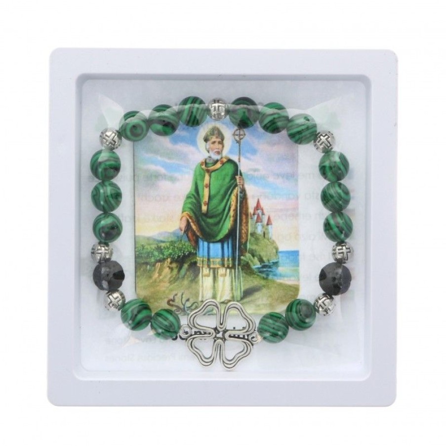 Palais du Rosaire Bracelet Fantaisie | Bracelet De Saint Patrick En Pierres Semi Precieuses