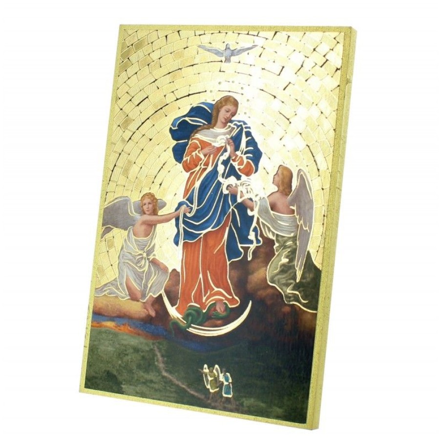 Palais du Rosaire Cadre Religieux | Cadre Effet Mosaique Marie Qui Defait Les Noeuds