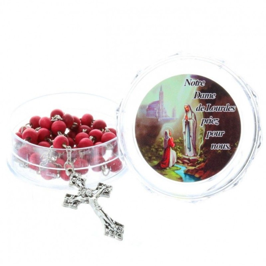 Palais du Rosaire Chapelet Parfume | Chapelet Parfume A La Rose En Boite Avec Une Priere