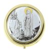 Palais du Rosaire Custode | Custode A Hosties Avec L'Apparition De Lourdes 4,5 X 4,5Cm