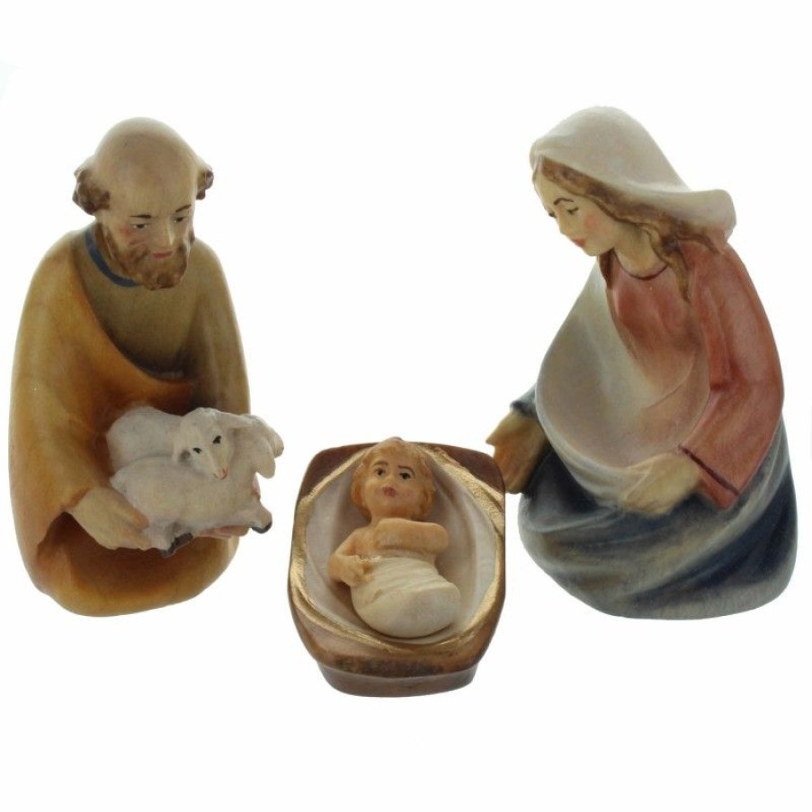 Palais du Rosaire Creche | Creche 20 Personnages En Bois Peint Main 10 Cm