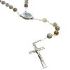 Palais du Rosaire Chapelet Pierre | Chapelet En Pierre D'Agate Indienne De 8Mm Avec Coeur D'Eau