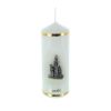Palais du Rosaire Bougie Decorative | Bougie Religieuse Sujets Apparition De Lourdes 11 Cm